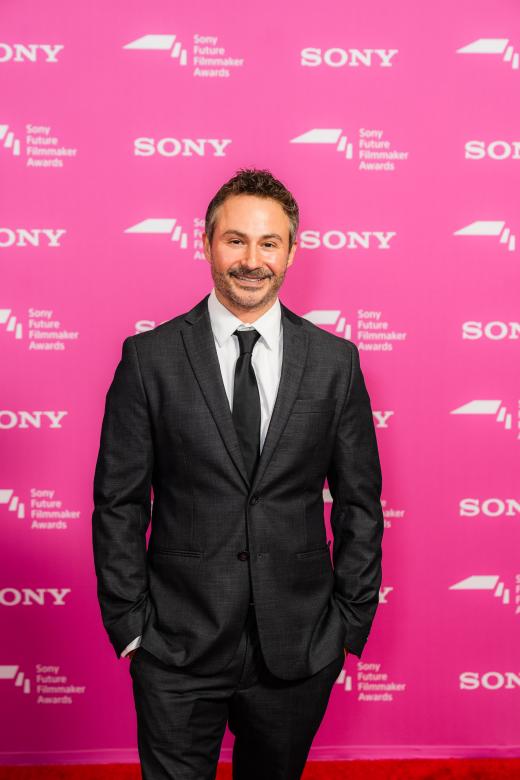 Shortlisted filmmaker Jordan Matthew Horowitz at the Sony Future Filmmaker Awards 2024 ceremony