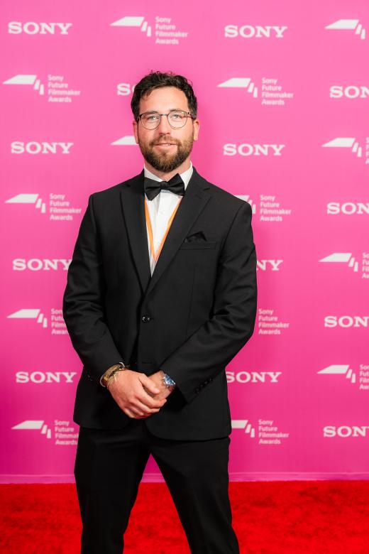 Shortlisted Director of Photography Justin Grubb at the Sony Future Filmmaker Awards 2024 ceremony