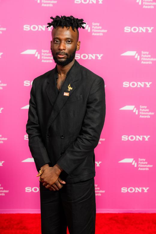 Shortlisted filmmaker Curtis Essel at the Sony Future Filmmaker Awards 2024 ceremony