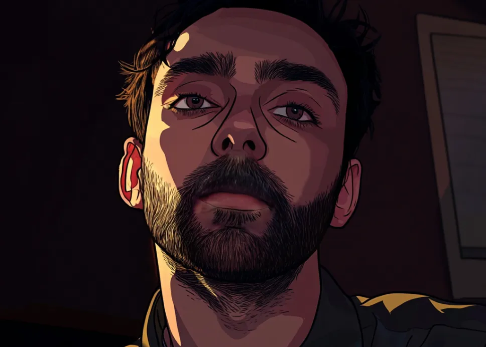 Rotoscope headshot of Kyle Novak